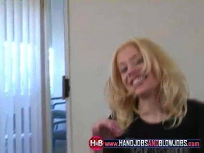 Cock sucking teen Morgan gives naughty BJ - txxx.com