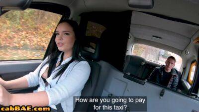 Bosomy bigass babe in black stockings fucked in cab outdoor - txxx.com