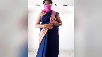 Tamil Wife Swetha Blouse Less Saree Show - desi-porntube.com - India