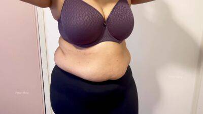 My Big Milk Jugs Held By Bra And Tank Top - Indian In Dressing Room - desi-porntube.com - India