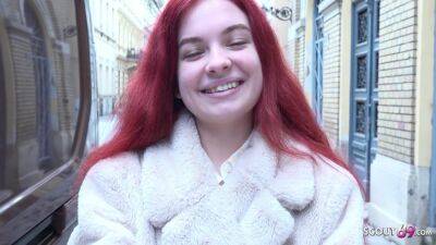 Olivia - Redhead Small Teen Miss Olivia At Rough Casting Fuck P1 - videomanysex.com - Germany