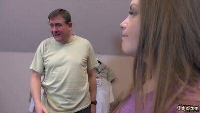 Innocent Teen Seduces Grandpa and he cum on her tongue - veryfreeporn.com