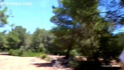 The Brunette Is Immensely Turned On When In The Dense Forest - upornia.com