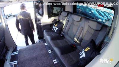 Sexy Babe Fucks Lucky Driver On Backseat - Audrey Jane - upornia.com