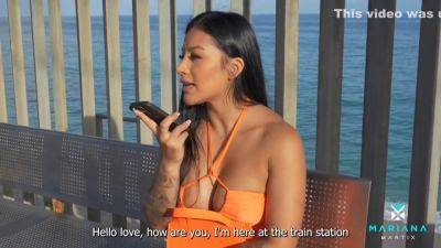 Mariana Martinez - Jason Carrera - Shhh! Me Follo A Un Extrano En Una Estacion De Tren - Mariana Martix And Jason Carrera - upornia.com