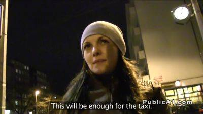 Bangs Brunette In Public For Money - hclips.com