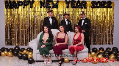 New Year's Eve Orgy - Jessica Sodi - Malena Doll - Diann Ornelas - Diann Ornelas Jessica Sodi Malena - Sexmex - hotmovs.com - Mexico - Argentina