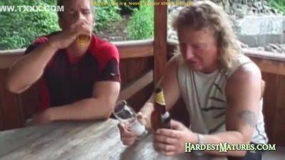 Mature Redhead Sucks Cock Outdoors - hotmovs.com