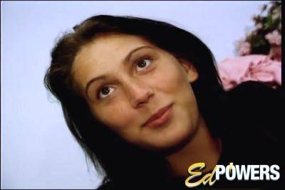 ED POWERS - Hot little brunette Eve yearning for a quickie - hotmovs.com