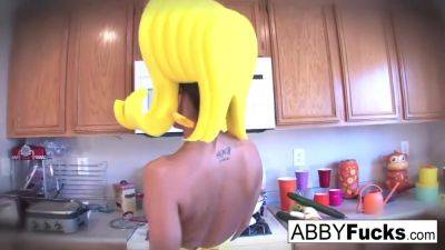 Big Tittied Brunette Fucks Herself With A Cuccumber - txxx.com