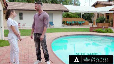 Bella Blu And Busty Bella - Tattooed Blu Has So Much Fun Fucking Her Next Client - upornia.com