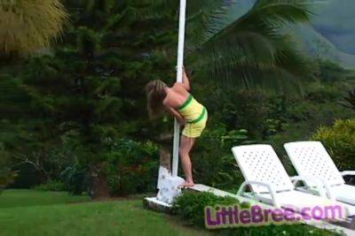 Little bree masturbates in raunchy outdoor scene - hotmovs.com