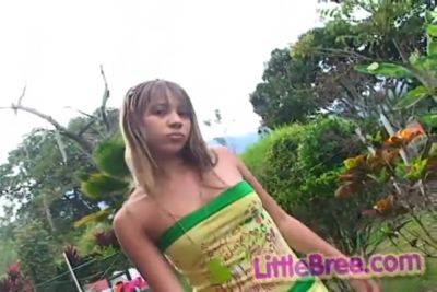 Little bree masturbates in raunchy outdoor scene - hotmovs.com