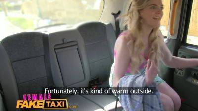 Angel Long - Angel - Carly Rae Summer & Angel Long get frisky in a posh taxi cab - sexu.com - Britain