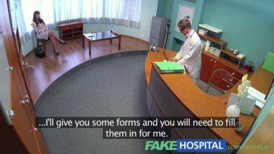 Sabina Black's fakehospital pov exam relieves her curvy patient's back pain - sexu.com - Czech Republic