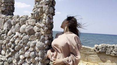 Kinky Monika Fox Destroyed Holes With A Big Dildo In Background Of Ruins In Atlantic Ocean - Monikafox - hotmovs.com
