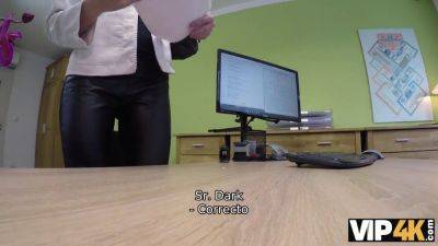 Elis Dark's tattooed tits bounce as she becomes a loan whore - sexu.com