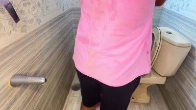 Rough Fucking In Bathroom! - Cum - desi-porntube.com - India