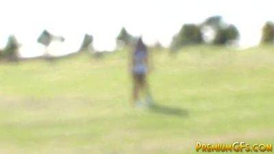 Doggystyled brunette babe drenched - hotmovs.com