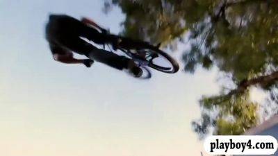 Hot Badass Babes Snowboarding And Riding Bmx While Nake - videomanysex.com