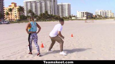 Cristi Ann - Sexy gym babes get drilled after workout in steamy gym shorts - sexu.com