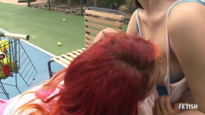 Tattooed Redhead Babe Enjoys Having L - upornia.com