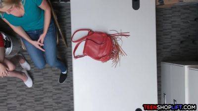 Mom And Teen Get Caught Shoplifting And Fuck Security - videomanysex.com