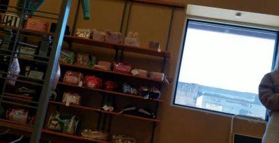 Incredible bubble butt with White spandex shorts - voyeurhit.com