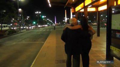 And Young - Cecill - Horny At The Bus Station - upornia.com