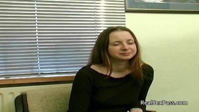 Nervous Teen Amateur Gets Unexpected Dildo in Ass - hotmovs.com