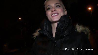 Euro Blonde Flashing Big Tits Outdoor And Fucking - hclips.com