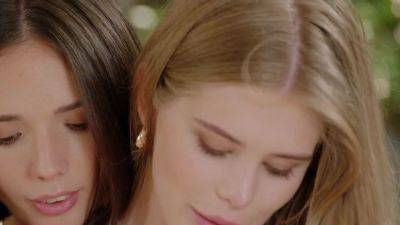 Angel - Little Angel And Ewe Sweet In Lesbians Gently Caress Their Hot Pussy At The Resort - hotmovs.com