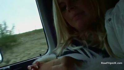 Angie George and Anabel Moon in the Van - hotmovs.com