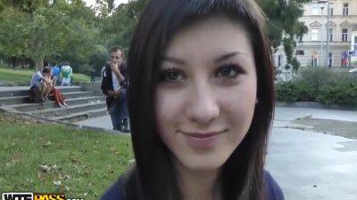 Eurasian Teenager Mona Outdoor Passion Curves - hclips.com