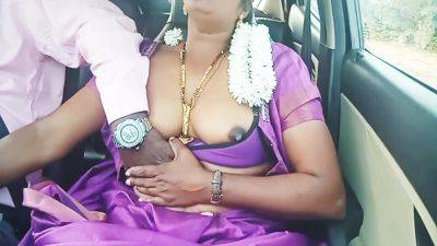 Telugu Dirty Talks Sexy Saree Aunty With Car Driver Full Video - videomanysex.com - India