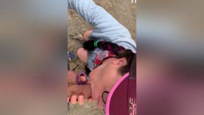 Nerdy Girl Blows Me Outside And Takes A Facial - hclips.com
