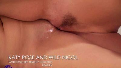 Katy Rose - Fitness Rooms WIld Nicol and Katy Rose naked wrestling - drtuber.com