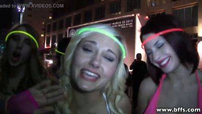 Watch the leaked party orgy with amateur girls getting strap-on-fucked and getting dicked in the middle - sexu.com