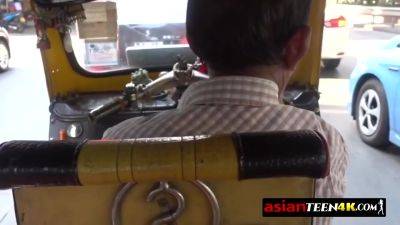 Asian Young Babe Blows Up And Licks A Big White Chop - hclips.com