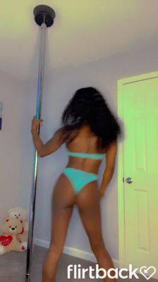 Amateur Hotwife doing pole dance - hotmovs.com