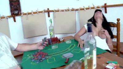 Beauty Loses In A Card Game And Gets Her Pussy Penetrated - hotmovs.com