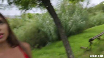 Baby Nicols - Long Haired Floozy Hops On Hard Pecker - hclips.com