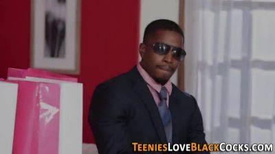 Big black cock creampied teen in lingerie - HD video - sexu.com