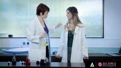 Stella Cox - ALL GIRL MASSAGE - Scientist Bree Daniels Tries New Massage Oil With Her Sexy Assistant Stella Cox - hotmovs.com