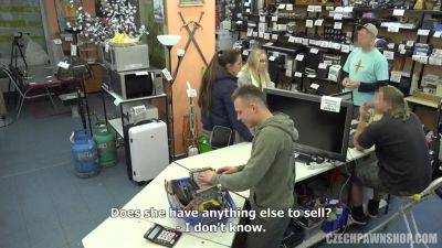 Double Penetration In The Pawnshop - Big Knockers - upornia.com