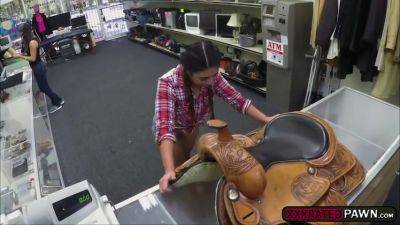 Latina Babe Lexi Banderas Pawns A Saddle And Gets Fuck - videomanysex.com