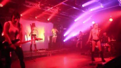 German Kinky Female Singer Nude On Stage In Concert 2 - hclips.com - Germany