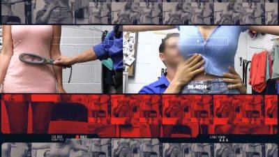 Dorian Del Isla and Whitney Oc get caught shoplifting and punished with a hard spanking - sexu.com