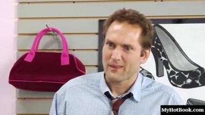 Kelly Is Working At Selling Shoes At The Store When A H - hotmovs.com