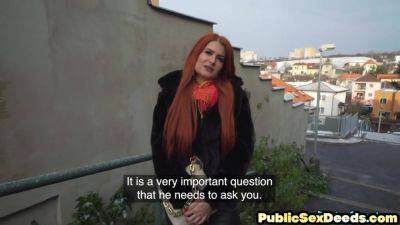 Redhead public bae drilled by big dick in missionary - hotmovs.com